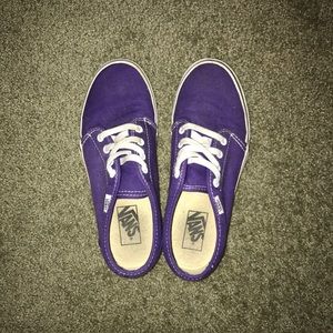 Lightly worn purple Vans