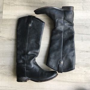 Frye Melissa Button Boot Black
