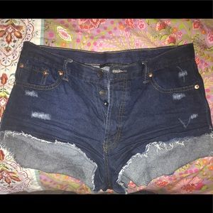 Denim cut offs purchased from Nastygal