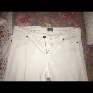 Lee white skinny jeans