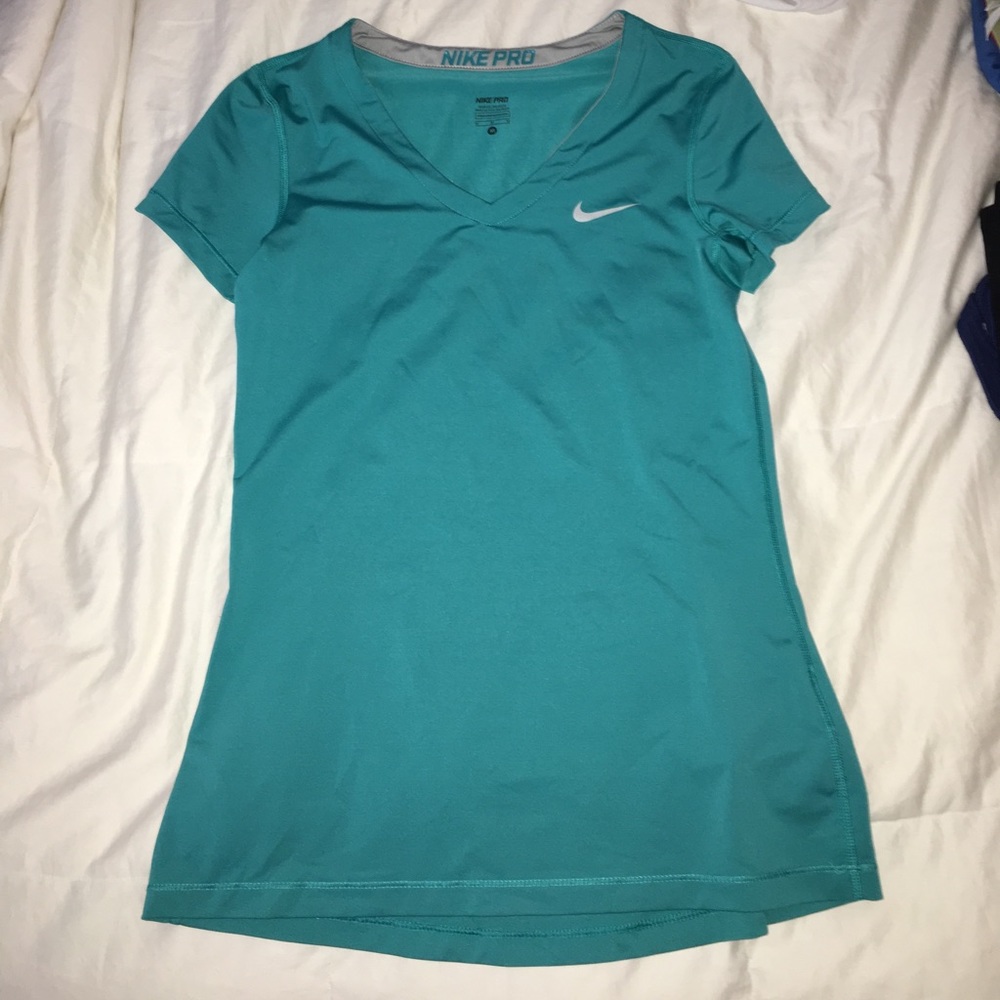 Nike Dri-Fit Turqoise V-Neck -- make an offer!