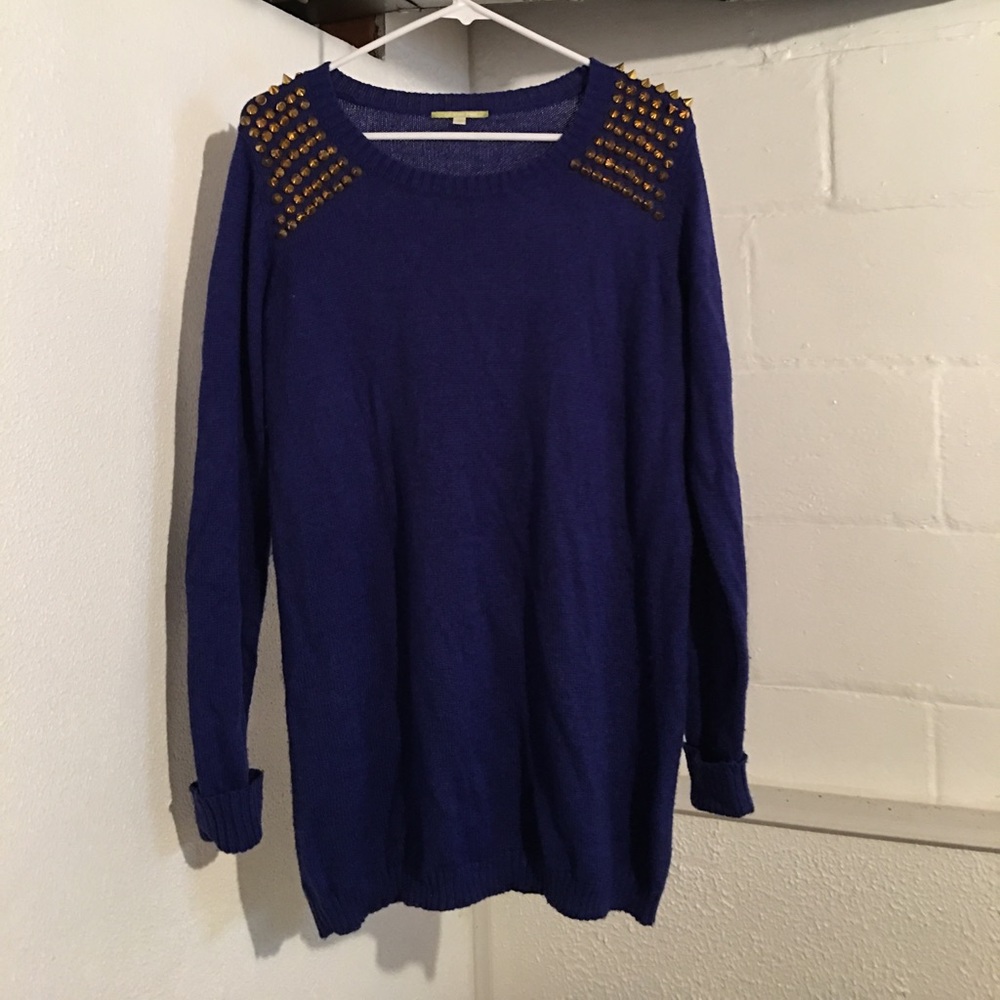 Oversized light weight cobalt sweater