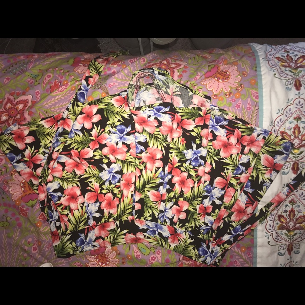 Floral forever 21 flowy shorts