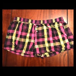 PINK Boxer Shorts Sleep Shorts