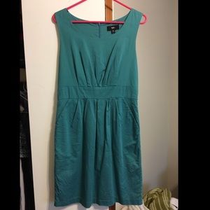 Teal Dress with Pockets
