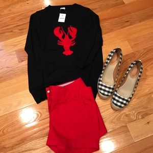 NWT J.Crew Factory Lobster Sweater XS