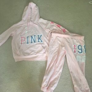 Pink Hoodlie and Sweats