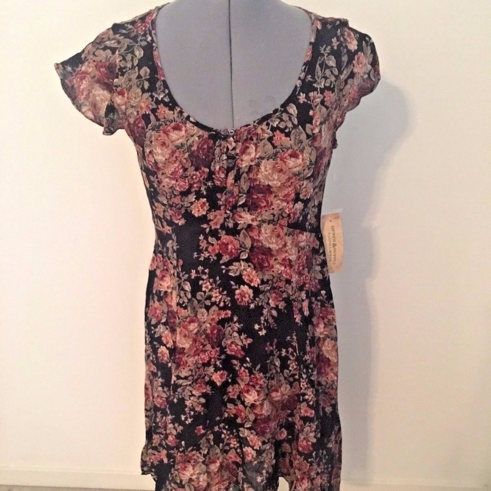 4 Ralph Lauren Denim & Supply Black Floral Dress