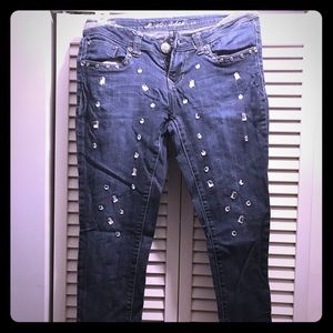La girl idol crystal jeans