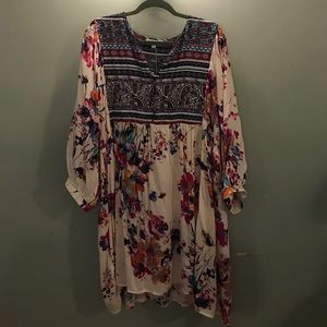 NWT Bohemian 3/4 Sleeve Blouse or Short Dress