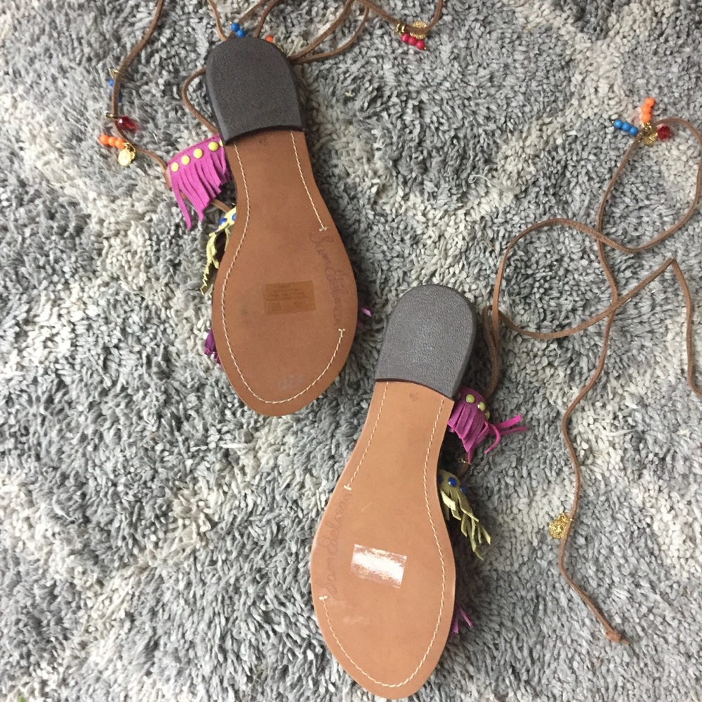 NEW Sam Edelman Liora fringe charmed gladiators - Picture 4 of 5