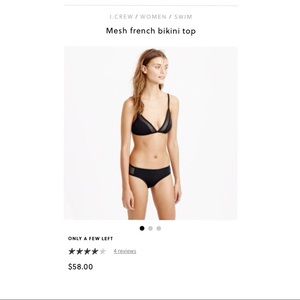 Mesh French Bikini Top