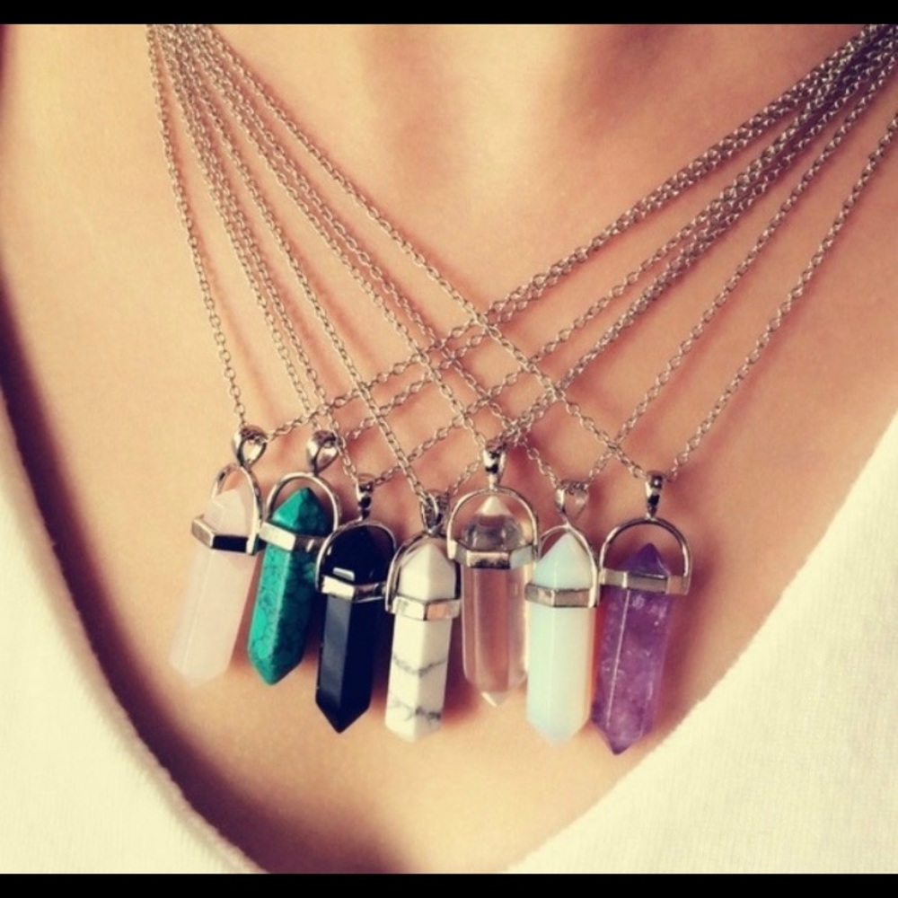 Gemstone Crystal Necklaces