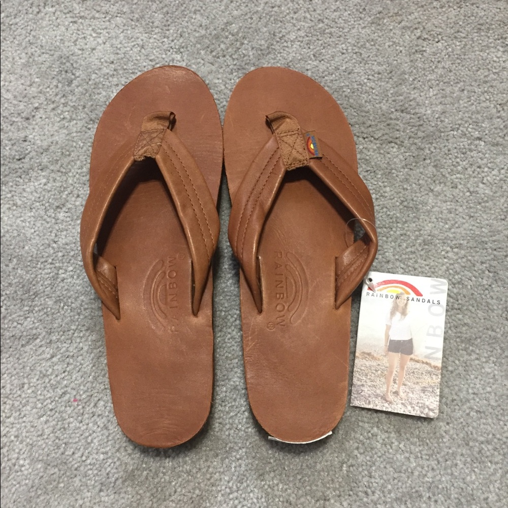 Rainbow Flip Flops