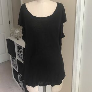 Comfortable black sheer t-shirt
