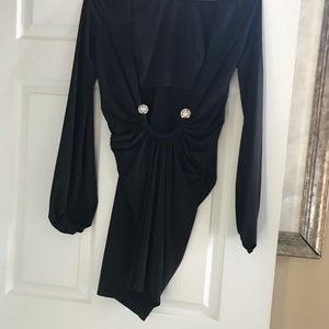 Black Catherine Maladrino dress