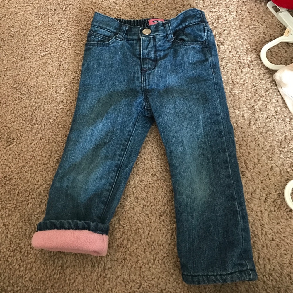 Girls fleece lined jeans