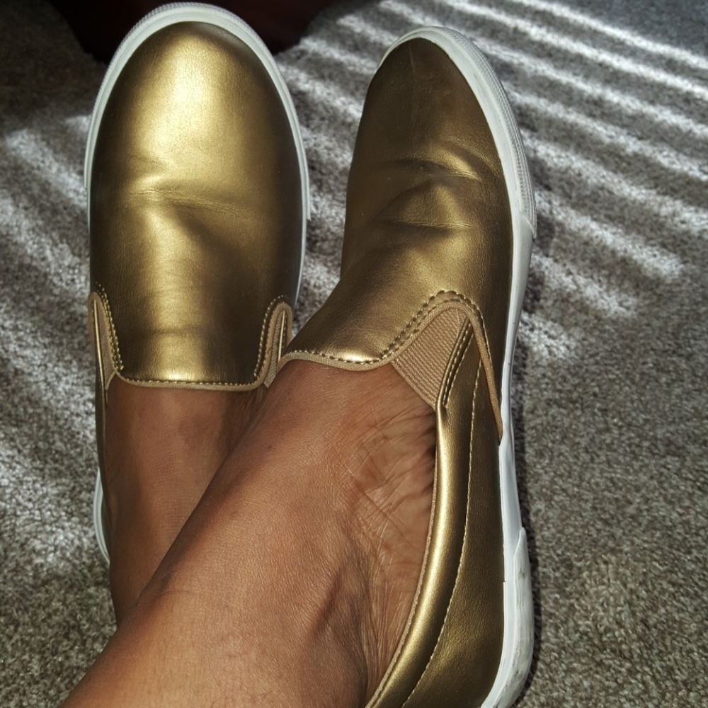 Bronze Slip On Shoes