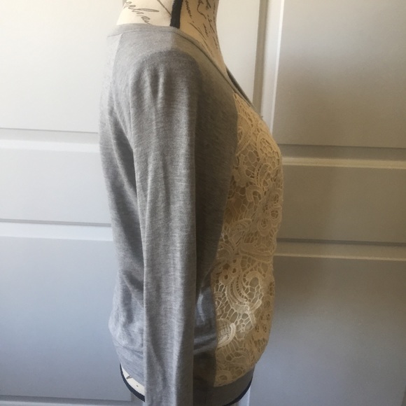 ❌SOLD!❌ ELLA MOSS Long Sleeve Gray Top Small - Picture 4 of 8