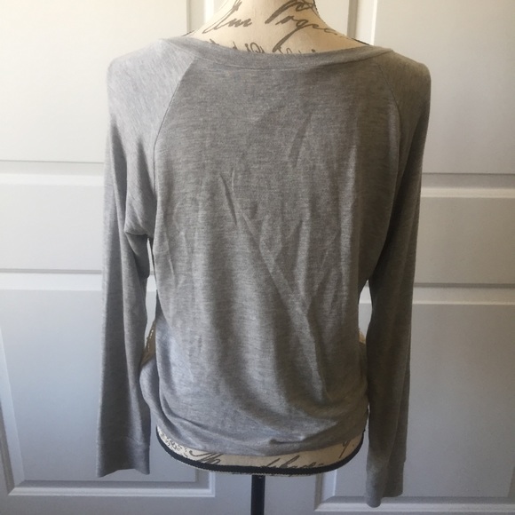 ❌SOLD!❌ ELLA MOSS Long Sleeve Gray Top Small - Picture 5 of 8