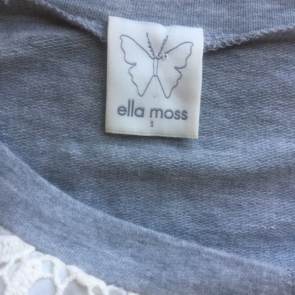 ❌SOLD!❌ ELLA MOSS Long Sleeve Gray Top Small - Picture 7 of 8