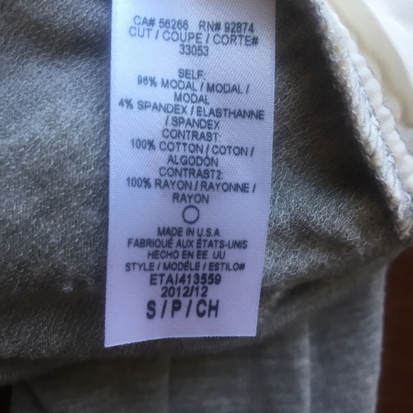 ❌SOLD!❌ ELLA MOSS Long Sleeve Gray Top Small - Picture 8 of 8