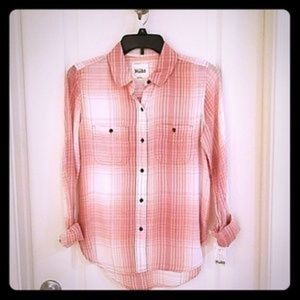 Pink Stripe Flannel Mudd Shirt