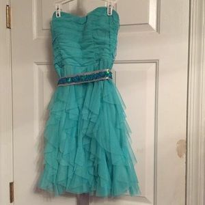Teal/green homecoming dress