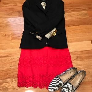 J.Crew floral lace mini skirt size 00