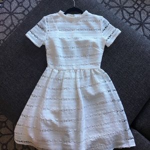 Rachel Parcell White Embroidery Anglaise Dress