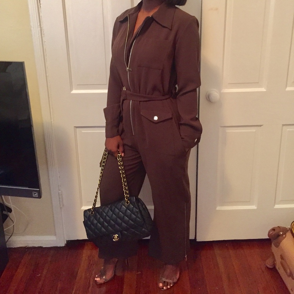 Zara jumpsuit . Olive green