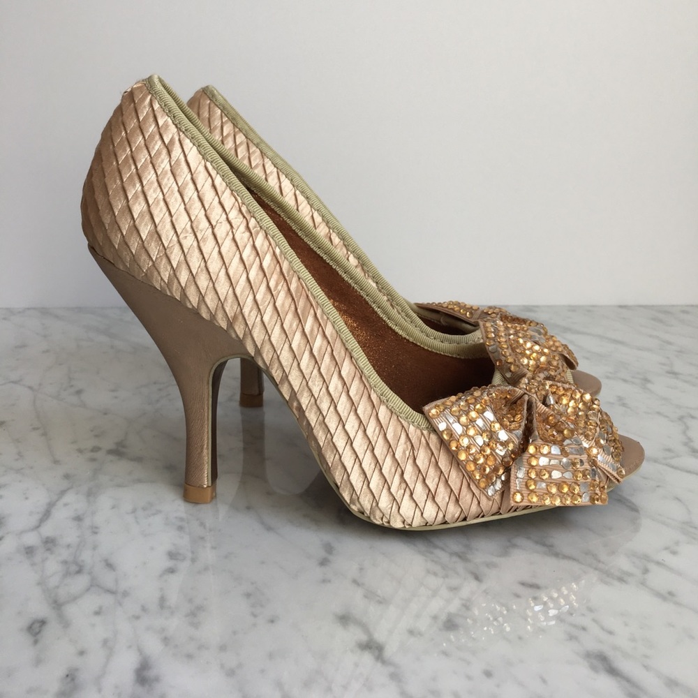 Poetic License rose gold heels