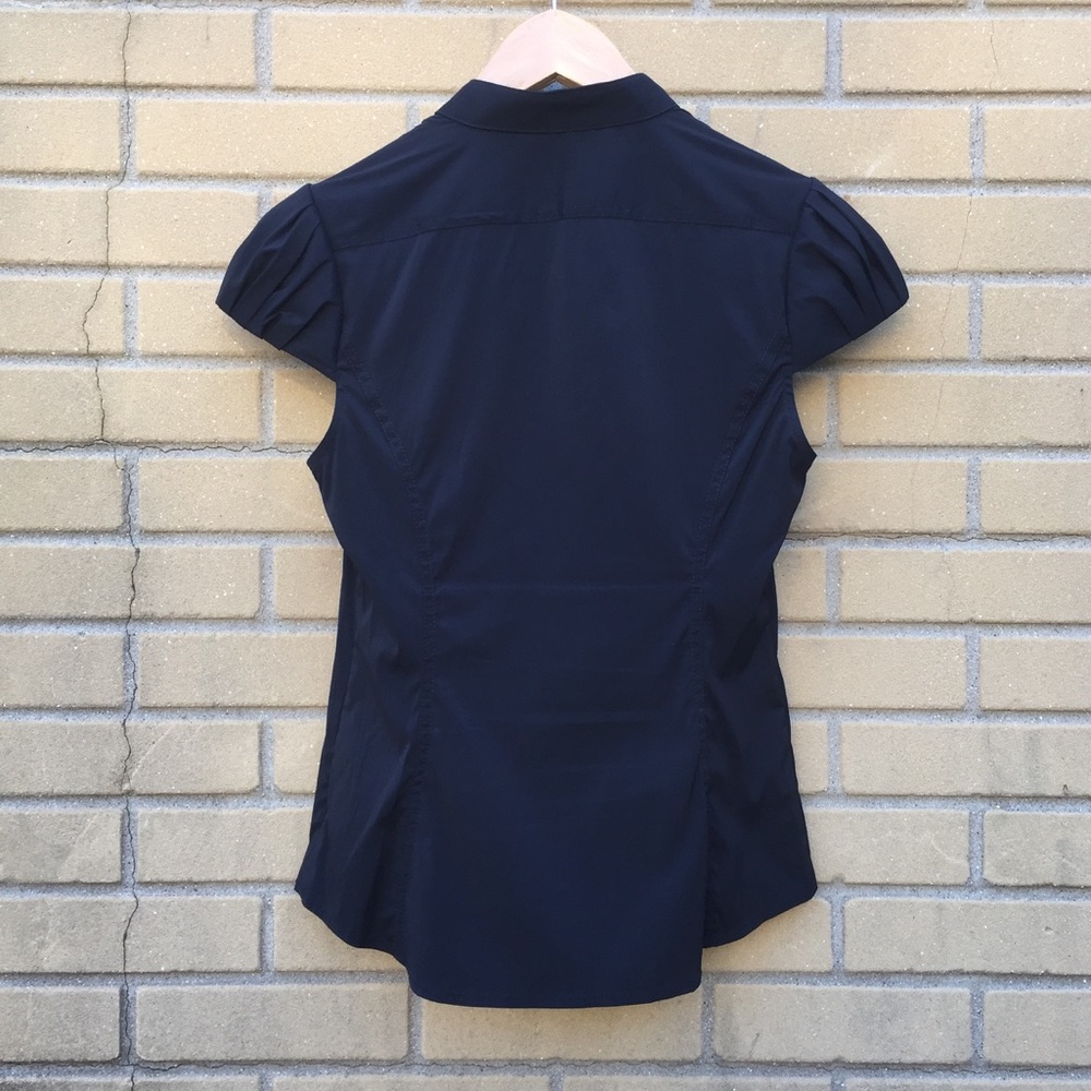 Express Vintage Style Ruffle Collared Blouse - Picture 4 of 6