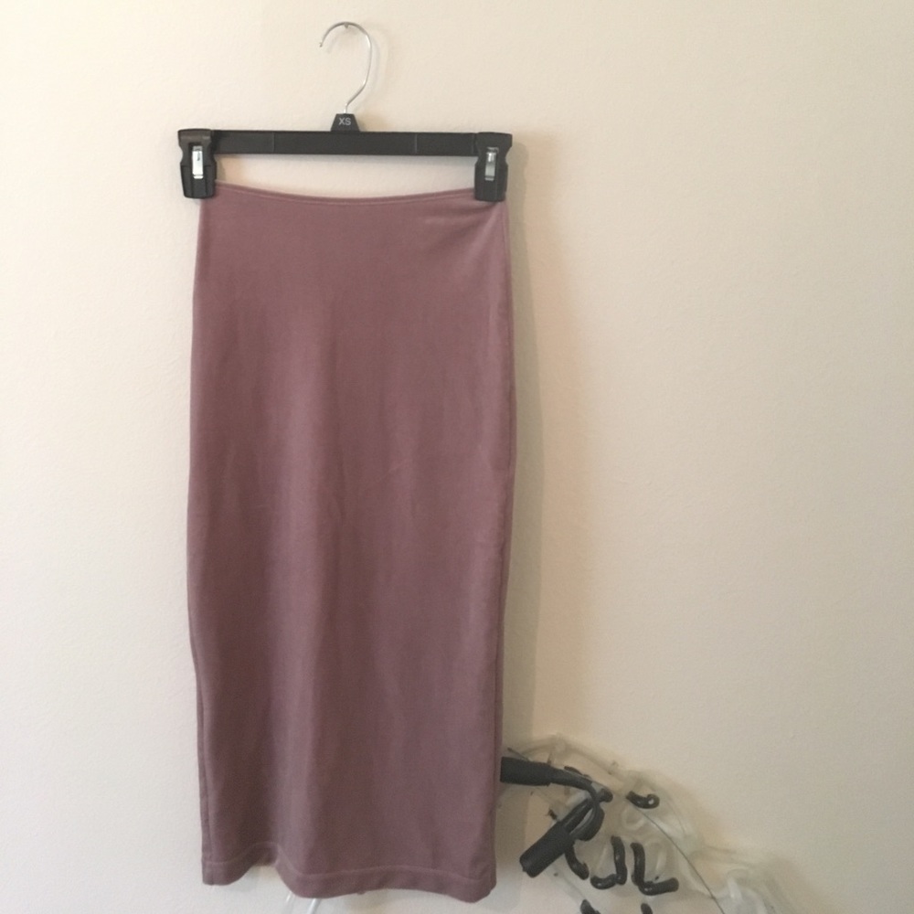American apparel velvet pencil skirt