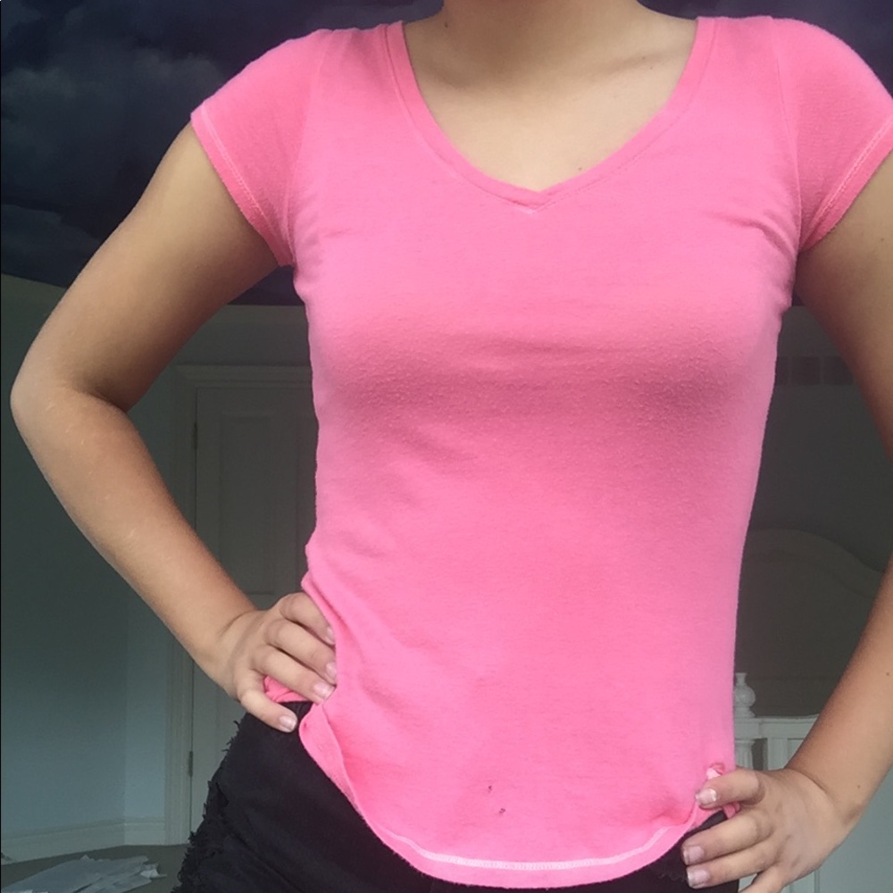 abercrombie kids coral t-shirt