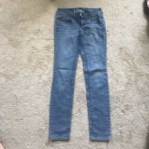 SO Light Wash Skinny Jeans