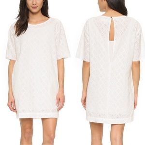 Current Elliot Embroidered eyelet mini dress