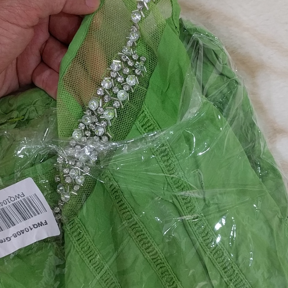 NWT Diamond Dress Green S - Picture 4 of 7