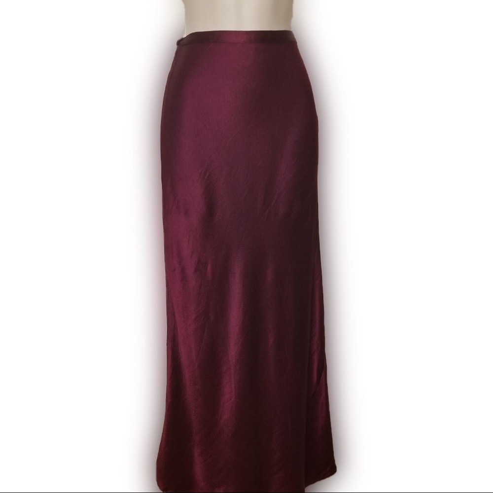 Bebe Maroon Pencil Maxi Skirt - Picture 2 of 3