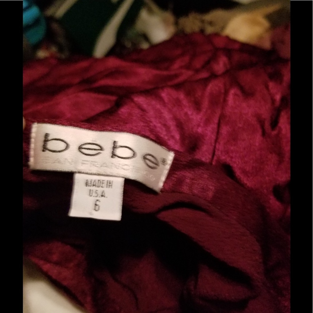 Bebe Maroon Pencil Maxi Skirt - Picture 3 of 3