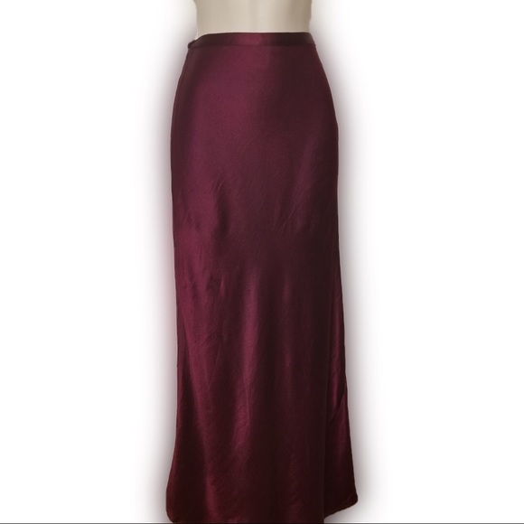 Bebe Maroon Pencil Maxi Skirt - Picture 2 of 3