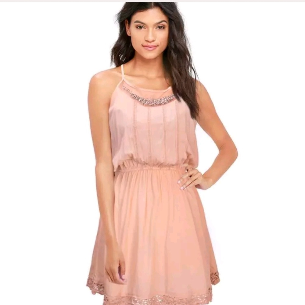 NWT Diamond​ Dress  Apricot M