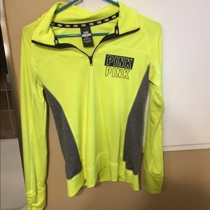 VS Pink neon dri fit pullover!