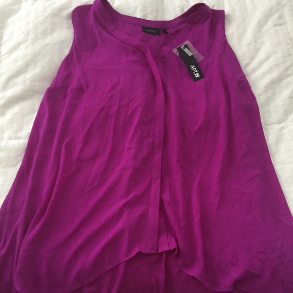 NWT Deep Magenta Low/High Tank top APT 9 - Picture 5 of 8