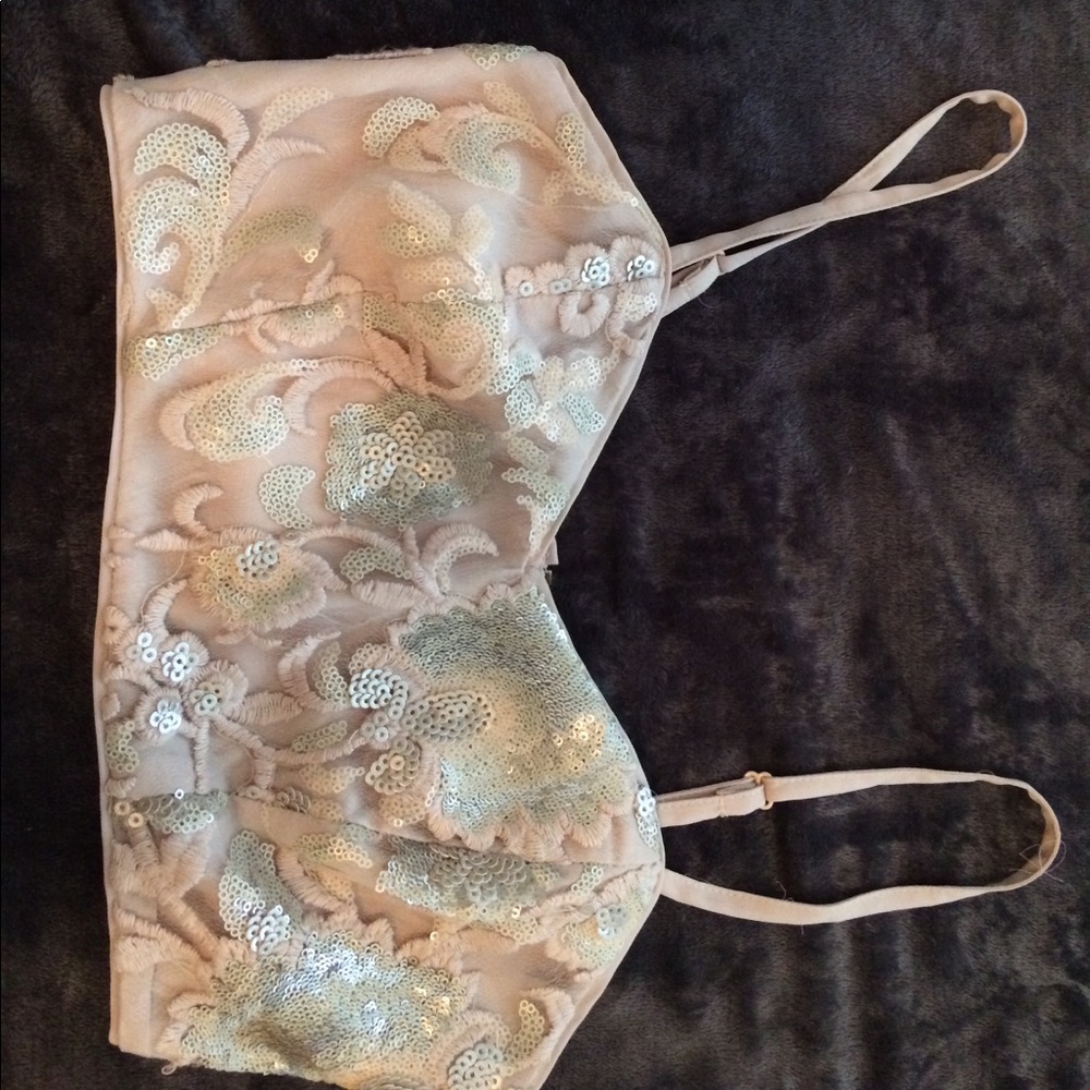 Forever 21 pink top with glamour bits