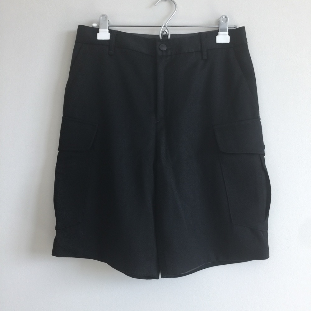 Rag & Bone Black Wool Army Shorts - Picture 2 of 8