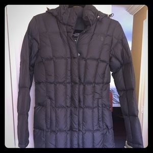 North Face Metropolis Down Parka charcoal gray xs