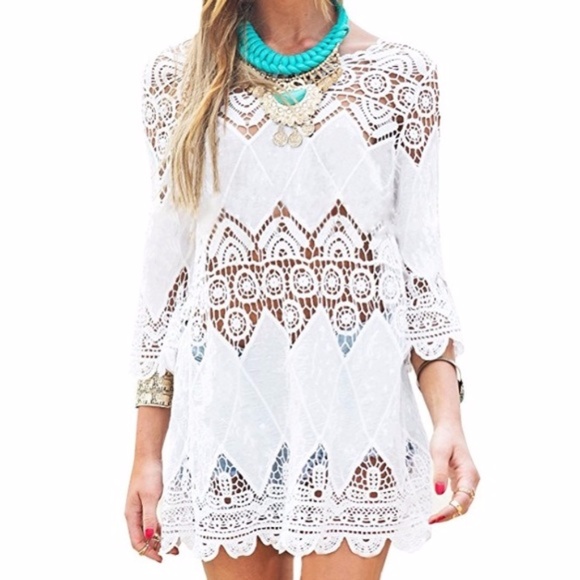 Other - ⭐️  Women's Bikini Cover Up Crochet Tunic