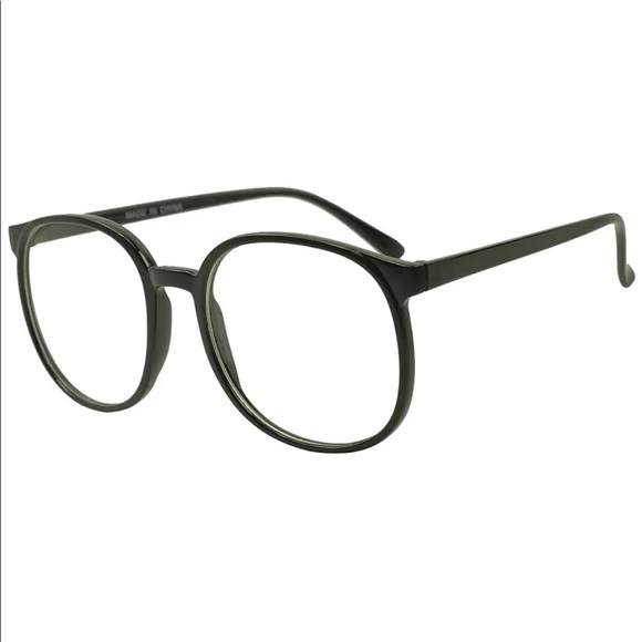 Round oversized clear lens glasses - Picture 5 of 5