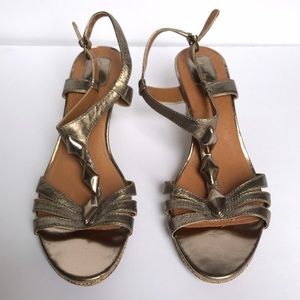 Clarks bronze wedges Gorgeous !